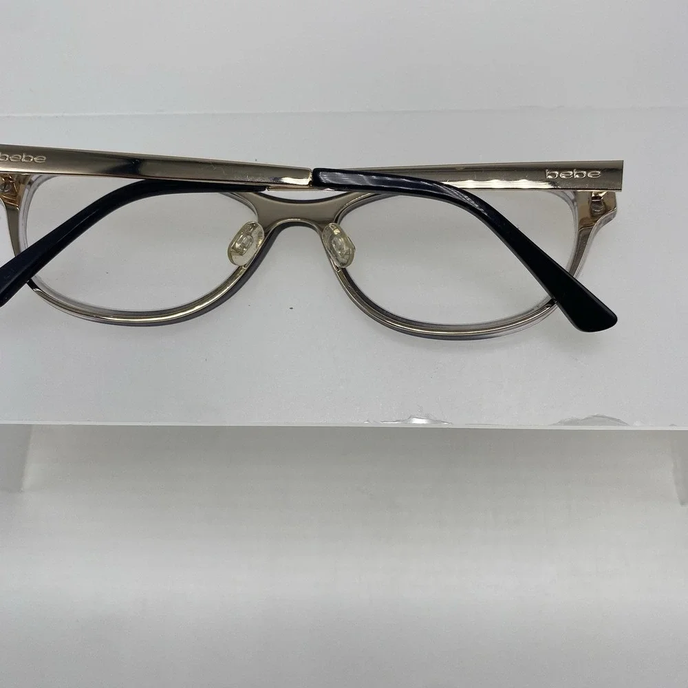 Bebe Eyeglasses Women FRAME ONLY BB5168 Cat Eye 53-17-140 Jet Gradient 536
